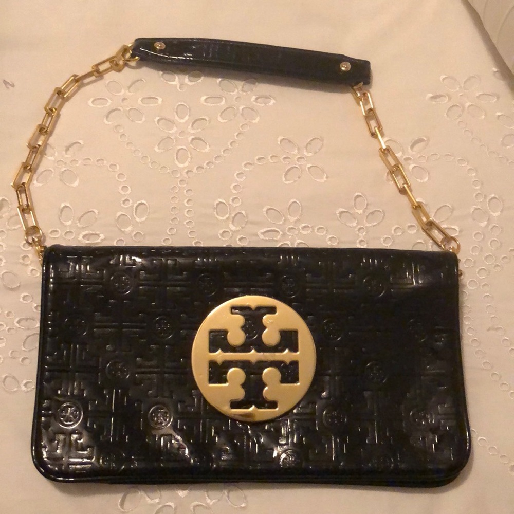 Tory Burch patent leather handbag (faux)